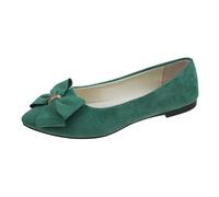 Zapatillas de correr para mujer, transpirables, con plantilla suave, elegantes con plantilla suave, sin manos, deslizantes en la parte delantera, cerradas, monocolor, para trabajo, oficina, verde, 39