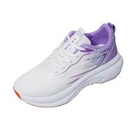 Zapatillas de correr para mujer, zapatillas de deporte para mujer, con cordones, transpirables, ligeras, para caminar, gimnasio, fitness, correr, morado, 36 EU