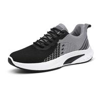 Zapatillas de correr transpirables para hombre, ligeras, deportivas, para caminar, cómodas, para gimnasio, fitness, correr, hacer ejercicio, correr, entrenar, casual, Negro , 40 EU