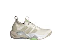 adidas Women's Zapatilla de Training Rapidmove ADV 2, Chalk White/Beige/Lime Burst, 38 2/3