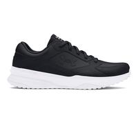 Under Armour UA Edge LTHR Zapatillas para correr de hombre, deportivas de hombre para el gimnasio y actividades al aire libre, color negro/negro/blanco