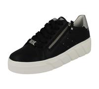 Zapatillas De Cuero Negras Para Mujer Rieker Revolution W0505