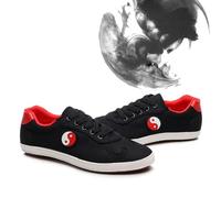 Zapatillas De Cuero Transpirables Tai Chi Kung Fu para Ejercicios Entrenamiento Zapatos De Artes Marciales para Mujeres,Zapatillas de Taekwondo Deportes Casuales Kung fu Zapatos(Size:39EU,Color:negro)