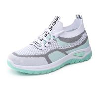 Zapatillas de cuña para mujer Chi, zapatillas de deporte para mujer cómodas, ortopédicas, ligeras y transpirables de malla, zapatillas de deporte, suela amortiguadora antideslizante, de correr