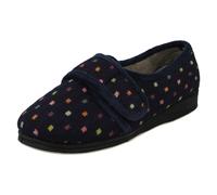 Zapatillas De Dama Padders De Ajuste Amplio Con Gancho Y Bucle - Lotty