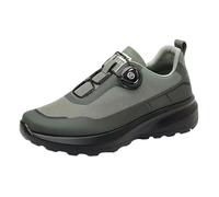 Zapatillas de deporte con botones giratorios para hombre, zapatos cómodos para correr, comodidad fisiológica y estabilidad con suela curvada, zapatos de moda para senderismo y senderismo, Green, 42 1