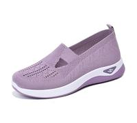 Zapatillas de Deporte de Verano, Zapatos para Caminar de Malla Transpirable, Zapatillas de Deporte con cojín de Aire, Sandalias Suaves y cómodas, Zapatos Deportivos para Senderismo (37,Helles Lila)