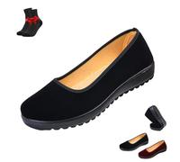 Zapatillas De Deporte Ligeras Y Bajas para Mujer, Cómodas, Antideslizantes, con Tacón De Cuña Bajo para Caminar(Black,41 EU)
