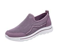 Zapatillas de deporte ortopédicas para mujer con tenis y mujer cómodas, zapatillas de tenis atléticas, zapatillas de deporte, Morado 2., 40 EU