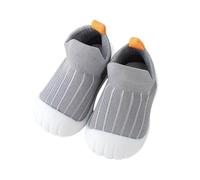 Zapatillas de Deporte para bebé Primeros Zapatos Tipo calcetín Transpirables de Ligeros y cómodos para Uso Diario Ideales para niños y niñas en Etapa de Aprendizaje (Grey, 14.50)