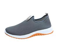 Zapatillas de deporte para hombre, de malla suave, suela suave, acolchada, gruesa, para caminar, correr, al aire libre, antideslizantes, para bádminton, gimnasio, tenis, primavera, verano, senderismo