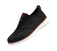 Zapatillas de deporte para hombre, de malla transpirable, para correr, caminar, ligeras, antideslizantes, al aire libre, senderismo, senderismo, con cordones, de caña baja, gruesas, cómodas