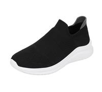 Zapatillas de deporte para mujer, de malla, para tiempo libre, con suela suave, para hombres y mujeres. Entrenadores transpirables, Blanco, 39 EU
