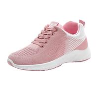 Zapatillas de deporte para mujer, de malla, transpirables, suela gruesa, ligeras, antideslizantes, con suela suave, amortiguación, zapatillas de deporte al aire libre, correr, entrenamiento, caminar