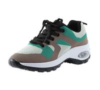 Zapatillas de deporte para mujer, zapatillas de deporte, zapatillas de correr, para el tiempo libre, con cordones, viajes, suela suave, zapatos cómodos, para exteriores, malla, correr, moda, deportes