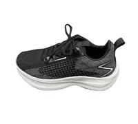 Zapatillas de deporte para mujer, zapatillas de deporte, zapatillas de deporte modernas y versátiles, de malla transpirable, para el tiempo libre, con suela suave para hombres y mujeres, Negro , 37
