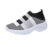 Zapatillas de deporte para mujer, zapatillas de running para mujer, zapatillas ortopédicas, para mujer, tenis ligeros, al aire libre, gimnasio, correr, basqueta, Le Noir D, 42 EU