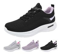 Zapatillas de deporte para mujer, zapatillas de verano, zapatillas de correr para mujer, transpirables, para caminar, para exteriores, para correr, para el tiempo libre, con cordones, cómodas
