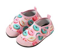 Zapatillas de Deporte para niñas pequeñas Antideslizantes Secado rápido Estampados Cierre fácil Uso Diario con diseño Divertido Ligero Transpirable (25-26 Little Child)