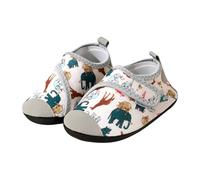 Zapatillas de Deporte para niñas pequeñas con Suela Suave Antideslizante, diseño de Secado rápido y Estampados Divertidos, Cierre fácil de Velcro para Uso Diario en Interiores y Exteriores