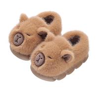 Zapatillas de Deporte para niño y niña de Peluche cálidas y cómodas de Invierno, Zapatillas esponjosas con diseño Capybara Kawaii, Zapatillas Antideslizantes para Interior