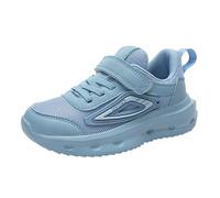 Zapatillas de deporte para niños 31 verano y otoño malla transpirable ajustable zapatos medianos y grandes para niños informales deportivos zapatos deportivos para niños pequeños, azul, 28.5 EU