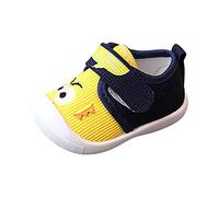 Zapatillas de deporte para niños pequeños, zapatos de llamada, suela de goma antideslizante, zapatos de senderismo para niños pequeños, zapatos para mujer, 35, amarillo, 22.5 EU