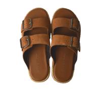 Tommy Hilfiger Zapatillas de deporte Flex Jutte para hombre con cordones ajustables y hebilla con logotipo, artículo FM0FM05503, GQM Fudge brown, EUR 43 - UK 9 - USA 10 - CM 27,5