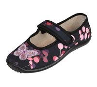 Zapatillas de Deporte/Zapatillas de niña Negras, Zapatillas con Velcro para jardín de Infancia para niñas Julia Mariposa ZETPOL 27 EU