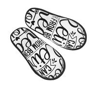 Zapatillas De Estar No Puedes Retirarte De Ser Grande Pantuflas Adulto Lavable Zapatillas, Para Hotel, Viaje, Spa, M