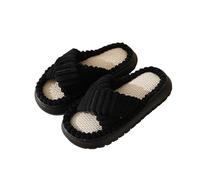 Zapatillas de estar por casa de felpa para mujer, zapatillas de invierno para mujer, de espuma viscoelástica, unisex, planas, antideslizantes, mullidas, cómodas, pantuflas de casa, de fieltro