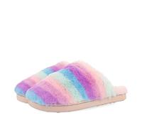 Zapatillas de estar por casa destalonadas rosa multicolor para niña beloeil