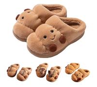 Zapatillas De Estar Por Casa Mujer Pantuflas Cómodas Para Estar En Casa Con Suela Y Puntera Redondeada Acolchadas Y De Punto Un Diseño Adorable Para Parejas