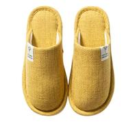 Zapatillas De Estar por Casa Mujer, Pantuflas de Lino de Invierno, Pantuflas Transpirables para Invitados, Pantuflas de Interior Antideslizantes para Mujeres y Hombres en casa o Hotel.