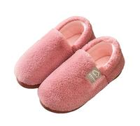 Zapatillas de estar por casa para hombre, cerradas, antideslizantes, de fieltro, suela fija, pantuflas con piel de cordero, zapatos de algodón, zapatillas de estar por casa abiertas, mullidas