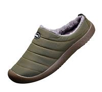 Zapatillas de estar por casa para hombre con forro de felpa, cálidas, de algodón, para exteriores, para primavera, invierno, para interiores, botas de casa de moda, zapatillas de casa de gran tamaño