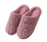 Zapatillas de estar por casa para mujer, cálidas, cálidas, forradas, borlas, informales, de fieltro, lindas, ligeras, para el exterior, rojo, 36/37 EU