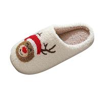 Zapatillas de estar por casa para mujer, cálidas para invierno, con forro de felpa, pantuflas de fieltro de espuma viscoelástica, cómodas, transpirables, con suela de goma suave, resistentes a la