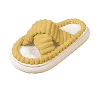 Zapatillas de Estar por casa para Mujer con Suela de Plataforma, con Espuma viscoelástica, Suela Interior para Verano, Dormitorio, Banda Cruzada, Elegante, con Puntera Abierta, Ajustable como