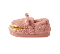 Zapatillas de estar por casa para mujer, de dibujos animados, de peluche, antideslizantes, mullidas, cerradas, lindas, para invierno, para interiores, suaves, cómodas, rojo, 38 EU