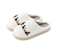 Zapatillas de estar por casa para mujer, de invierno, de felpa, para hombre | Pantuflas delanteras cerradas para mujer para interior y exterior, farolillos de calabaza, apilar, zapatillas de fieltro