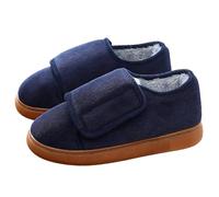 Zapatillas de Estar por Casa para Mujer Hombre Antideslizante Invierno Cálido Suave Diabéticos Pantuflas para Pies Hinchados Interiores