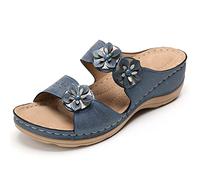 Zapatillas de estar por casa para mujer,Plataforma Slippers Abierta Zapatos Playa Suela suave y confortable Calzado ligero interior Prácticas el día a Comodo Primavera Verano#Z