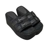 Zapatillas de estar por casa para mujer, sandalias de plataforma para mujer, sandalias de plataforma súper cómodas, suelas suaves, informales, planas, antideslizantes, para verano, playa, elegantes