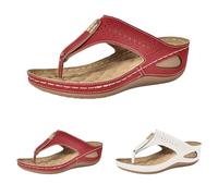 Zapatillas de estar por casa para mujer, sandalias de verano abiertas para mujer, sandalias con plantilla, zapatos ortopédicos de verano, transpirables, sandalias ligeras para mujer, sandalias de