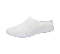Zapatillas de estar por casa para mujer y hombre, cómodas, ortopédicas, antideslizantes, para la salud, ligeras, transpirables, antideslizantes, para caminar, Blanco, 41 EU