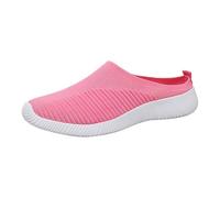 Zapatillas de estar por casa para mujer y hombre, cómodas, ortopédicas, antideslizantes, para la salud, ligeras, transpirables, antideslizantes, para caminar, Rosa., 42 EU