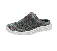 Zapatillas de estar por casa para mujer y hombre, transpirables, cómodas, antideslizantes, ligeras, con suela suave, zapatos informales, regalo para mamá y papá, verde, 45 EU