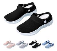 Zapatillas de estar por casa para mujer, zuecos de jardín, pantuflas de verano, sandalias de playa, zapatos de salud, transpirables, pantuflas de malla, pantuflas antideslizantes para caminar, para el