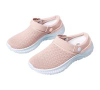 Zapatillas de estar por casa para mujer, zuecos de jardín, sandalias de verano, sandalias de playa, zapatos de salud, transpirables, de malla, antideslizantes, suaves, Rosa., 37 EU